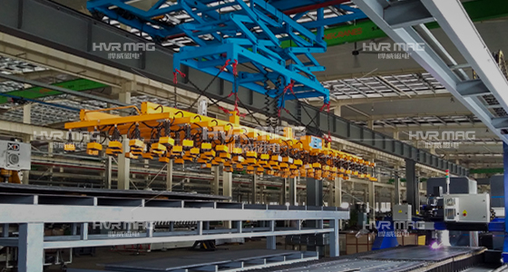 HM5磁力吊具_钢板切割线上下料吊具